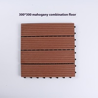 Épissage plancher de bois en plastique bon marché emboîtement WPC PE carreaux de terrasse balcon extérieur jardin terrasse épissage plastique bois