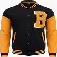 Uniformes de baseball personnalisés en gros d'usine veste manteau garçons filles veste de baseball veste universitaire