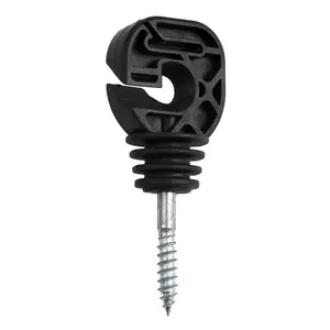 PP UV-beständig schwarz farbiger elektrischer Zaun mehrzweck-Holzpfosten-Schraube für Drot und Band