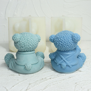 Personalizado 3D lindo Oso <span class=keywords><strong>de</strong></span> dibujos animados <span class=keywords><strong>molde</strong></span> <span class=keywords><strong>de</strong></span> vela <span class=keywords><strong>de</strong></span> silicona grande DIY gran oso <span class=keywords><strong>de</strong></span> peluche Fondant moldes <span class=keywords><strong>de</strong></span> <span class=keywords><strong>Chocolate</strong></span> - Product Image 5