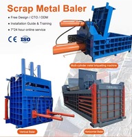 Presse à balles hydraulique de type trémie pour ferraille d'aluminium, machine de pressage industrielle robuste pour le recyclage de déchets de grande capacité