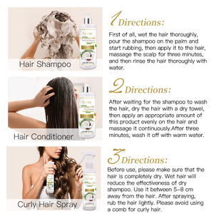 Spray capillaire à la noix de coco biologique personnalisé OEM, sans rinçage, végétalien, hypoallergénique, adoucissant, anti-frisottis, protection solaire, hydratant - Product Image 4