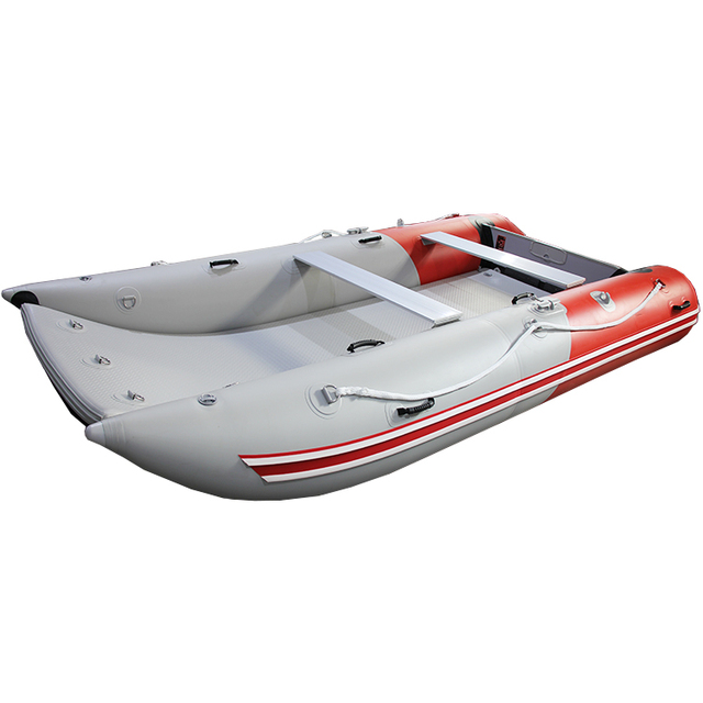 Outdoor Sport Catamaran Inflatable Boat PVC Hypalon Material Boat for Lake Fishing Surfing Drop Stitch Rowing Boat