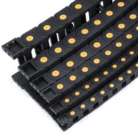 Guide-chaîne de câble en nylon flexible CNC 20x50mm