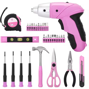 <span class=keywords><strong>Kit</strong></span> Combo di 126 pezzi per utensili elettrici rosa 8V cacciavite elettrico girevole <span class=keywords><strong>Set</strong></span> di utensili da donna per la casa - Product Image 3