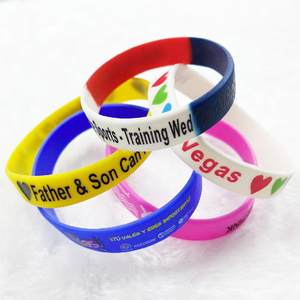Promosyon hediye ve olaylar için kişiselleştirilmiş özelleştirme kauçuk bileklik silikon özel silikon bilekliği - Product Image 3