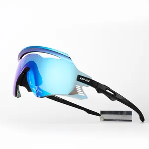 Kapvoe Kleurrijke 1 Lens Best Verkopende Professionele Uv400 Bescherming Outdoor Fietsen Sportbril Gepolariseerde Zonnebril Fabriek