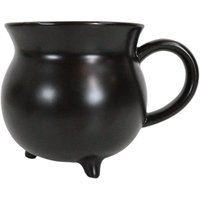 Cadeaux d'affaires : Mug en céramique de 12 fl oz avec poignée, motif 'Foyer de Sorcière', en porcelaine jetable, design personnalisable, thème sorcière de table