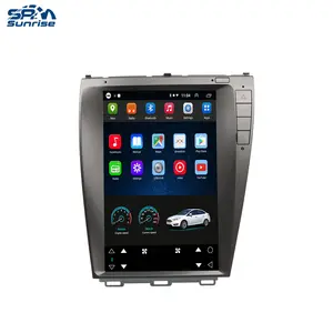 12 Inch 2006-2012 GPS Navigation Head Unit Tesla Style Screen 2 Din Android Car DVD Player For Lexus ES 240 ES 350