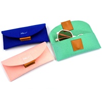 Bestpackaging pochette à lunettes en feutre souple de haute qualité sac à lunettes délicat de luxe personnalisé étui à lunettes de soleil en feutre