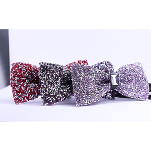 Corbata de Moño de Cristal con Diamantes y Mariposa en 12 <span class=keywords><strong>Colores</strong></span> para Novio, Accesorios de Traje Formal para Boda, Precio Bajo - Product Image 6