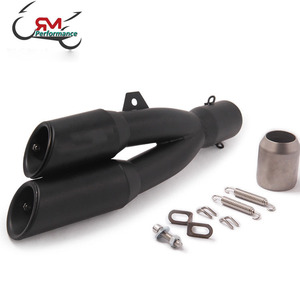 Silencieux d'échappement universel à double sortie, 51mm, pour Moto <span class=keywords><strong>Honda</strong></span> CBR250R, R3, R25, R6, <span class=keywords><strong>MT</strong></span> <span class=keywords><strong>07</strong></span>, GSXR 600, Z800 - Product Image 6