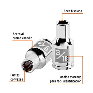 Master con 24 unità 3/16 'socket, 6 punti, 1/4 'drive, Truper - Product Image 2