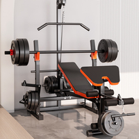 Banc de musculation multifonction réglable, banc de musculation pliable pour l'entraînement de force, banc de press à la poitrine combiné