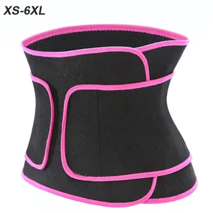 Hot Body Shapers Plus Size Girdles Fajas De Adelgazar Tummy Belt Corset Pink Neoprene Waist Trimmers Trainer Women