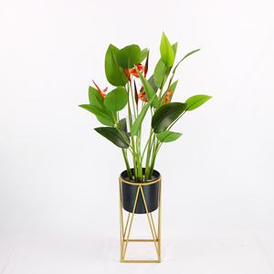 Pájaro Artificial Paradise <span class=keywords><strong>Canna</strong></span> Planta de paisaje verde interior para Halloween Día de San Valentín Pascua Ventana de Año Nuevo en maceta - Product Image 2