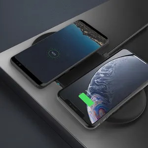 2 In 1 Qi Dual Wireless Charger Fast Wireless Phone Charger For IPhone Samsung Huawei