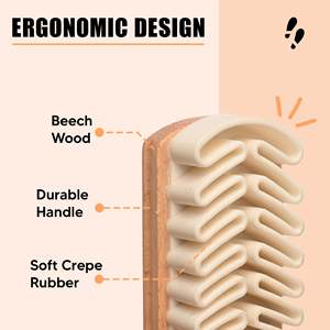 <b>Shoe</b> Mistri Nylon <b>Shoe</b> Cleaning Brush for Sneakers Leather Canvas Sports <b>Shoes</b> Durable Wooden Handle <b>Soft</b> Bristles for Cleaning - Product Image 5