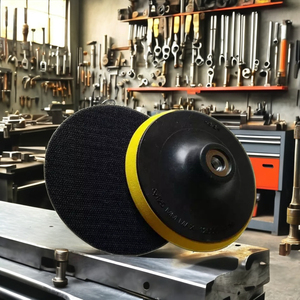 115毫米可定制聚氨酯抛光氧化铝OEM产品-钩环金刚石砂光垫125毫米磨盘 - Product Image 2