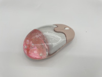 Souris optique aquatique sans fil Bluetooth rechargeable avec batterie au lithium, design liquide 3D personnalisé pour cadeaux de bienvenue