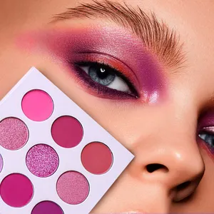 Paleta de sombra de papelão personalizada, maquiagem vazia selecionar suas próprias cores sombra de olho