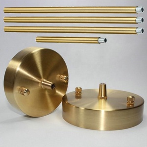 Dosel de techo de latón Lámpara de araña Hardware Colgante de oro Placa de luz Cubierta Conector de varilla Soporte de montaje Accesorios de iluminación - Product Image 1