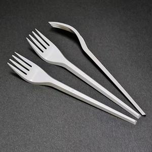 Einweg Biologisch Abbaubare Umweltfreundliche PLA/PS/<span class=keywords><strong>Biop</strong></span> Maisstärke Robuste Anti-Biege Kuchenbesteck für Restaurants und Konditoreien - Product Image 3