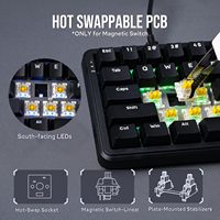 AJAZZ AK680 MAX Magnetic Rice Switch Hifi Edition (ABS Keycaps) Wired RGB DIY Mechanical Keyboard - Aluminum Edition