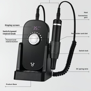 Rechargeable Professional Manicure <b>Nail</b> Drill 35000rpm <b>Nail</b> Removal Machine Silent logo Customization Support - Product Image 2