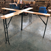 Table à bière pliante en bois de 220cm