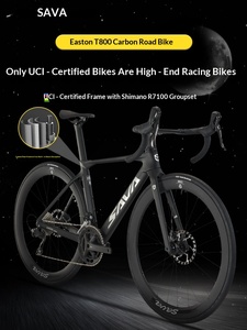 Vélo de route en fibre de carbone <span class=keywords><strong>SAVA</strong></span> A7L, groupe R7100, freins à disque hydrauliques, 24 vitesses, certifié UCI, vélo de course ultra-léger - Product Image 3