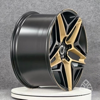 722Auto Nouvelles jantes en alliage d'aluminium forgé 18-20 pouces 5 branches concaves de course 5x112 5x114.3 5x120 Argent brillant pour Audi Q7 Q8 et Porsche Cayenne