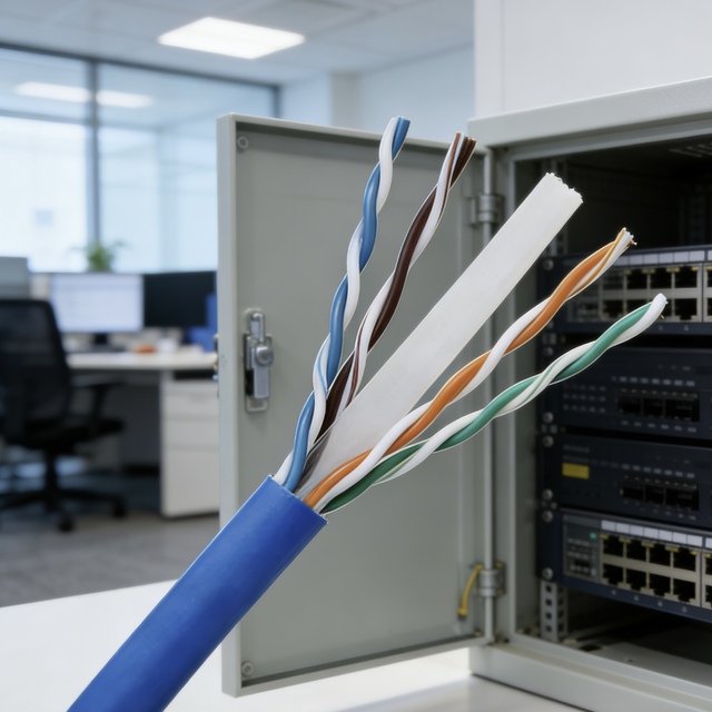 Durable CAT6 CCA Communication Cable UTP 24AWG 305m Indoor LAN Ethernet Cable for Office Building and Hotel Network