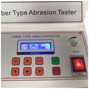 Lab lederen slijtvastheidstestmachine Stof slijtage <span class=keywords><strong>tester</strong></span> ASTM D4060 Taber slijtage testapparatuur - Product Image 6
