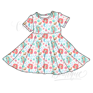 Personalizzato vari stampa manica corta bella ragazza festa abiti causali autunno bambini piroetta vestito da <span class=keywords><strong>4</strong></span> anni a 5 - Product Image 6