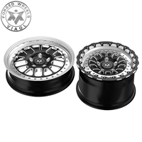 Jantes forgées Viaol Drag Racing Pack 117x4.5/18x5 Skinny avant + 15x10/11/12 Beadlock arrière compatibles avec Ford Mustang Challenger/Charger