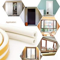 Bande d'étanchéité en mousse autocollante en forme de D Kuliwei, en caoutchouc EPDM, pour isolation phonique des portes et fenêtres