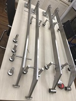 Sistema de Barandilla de Vidrio con Postes de Acero Inoxidable Moderno, Resistente a la Corrosión, Garantía de 5 Años, Fácil Instalación DIY para Casa u Hotel