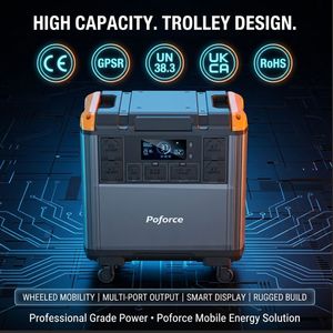 Estación de Energía Portátil de 3000W 5376Wh LiFePO4 <span class=keywords><strong>1200W</strong></span> MPPT UK 230V, Respaldo para Cortes de Energía en el Hogar, CPAP, Caldera Combinada, Caravana, Vehículo Eléctrico - Product Image 4