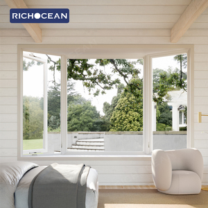 Fenêtre à battants en aluminium Richocean, fabrication directe, fenêtre <span class=keywords><strong>fixe</strong></span> en <span class=keywords><strong>baie</strong></span> avec ventilation, verre personnalisé - Product Image 3