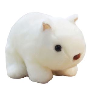 Peluche <span class=keywords><strong>Wombat</strong></span> Bianco/Grigio Simulato 3642, Morbido Giocattolo Animale Imbottito, Adorabile Regalo di Compleanno per Bambini - Product Image 1