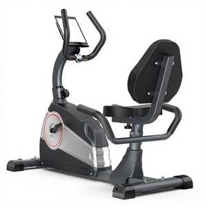 Bicicleta de Ejercicio Reclinada Negra con Resistencia Magnética, Pantalla Digital, Asiento Ajustable, Bicicleta de Ciclismo para Ejercicio en Casa - Product Image 3