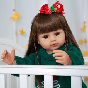 Sıcak satış silikon bebek bebek gerçekçi bebek yeniden doğmuş bebek 22 inç gerçek güzel yeniden doğmuş bebek - Product Image 3