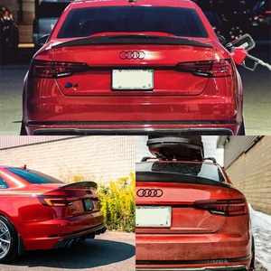 DGRCCS B9 B9.5 Sedan Style Carbon Fiber Polished Rear Spoiler 2017-2025 Tape Installation - Product Image 4