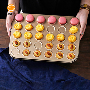코코아 칩 쿠키 시트 몰드 금속 머핀 팬 마카롱 몰드 DIY 베이킹 가정용 베이킹 팬 - Product Image 1