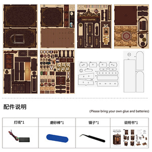 Sweet Chapter <b>DIY</b> Miniature House Model Wooden Assembly <b>Kit</b> For Teens Creative Toy Gift - Product Image 4