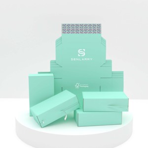 Biểu Tượng Tùy Chỉnh Nâu Kraft Giấy Verpackung Tear Dải Dây Kéo Sóng Bao Bì Vận Chuyển Bưu Phẩm Hộp Với Logo - Product Image 6