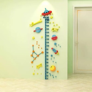 Adesivo Murale Rimovibile 3D Art Deco con Animali Marini per Misurare l'Altezza dei Bambini, per Cameretta - Product Image 2