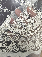 Tela de Tul Bordada con Cordón para Novias, Venta Caliente, Lentejuelas, Ligera, Resistente a la Contracción, Tela de Encaje para Vestidos al por Mayor