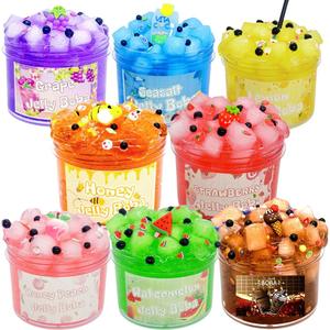 Vente en gros de slime transparent en cristal clair, colle pour slime, pâte à modeler douce pour enfants, jouet de slime amusant, slime transparent pour filles - Product Image 2